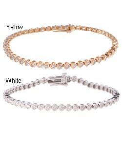 14k Gold 2ct Diamond Tennis Bracelet (J, I1)