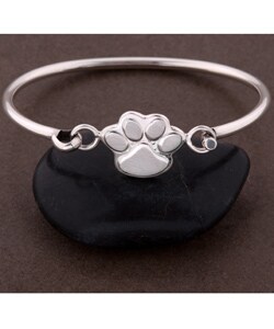 Sterling Silver Paw Print Bracelet (Mexico)