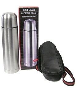 Stainless Steel .5-liter Flask with Case