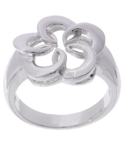 Sterling Silver High Polish Flower Ring