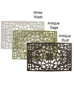 Large Cast Iron Rectangular Door Mat