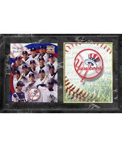 New York Yankees Logo and Team Photo Plaque