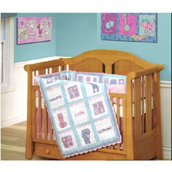 Circus Circus 4-piece Patchwork Crib Set