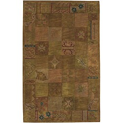 Hand-tufted Contemporary Squares Wool Rug (3'3 x 5'3)