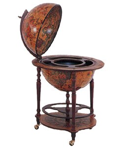 Italian 16th Century Style World Globe Bar