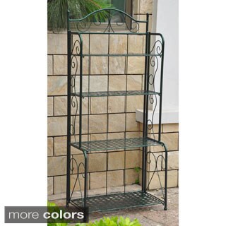 Iron Folding Patio Bakers Rack