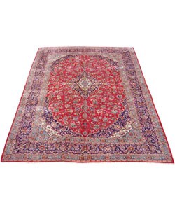 Kashan Hand-knotted Rug 9'9x13'3 (Iran)