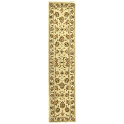 Handmade Traditions Tabriz Ivory Wool and Silk Runner (2'3 x 12')