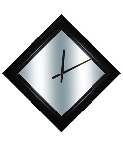 Black Diamond Mirror Clock