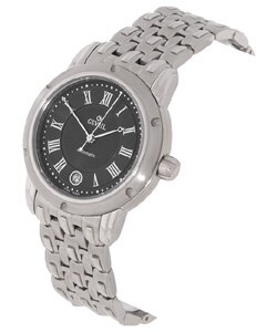 Gevril First Generation Black Dial Steel Watch