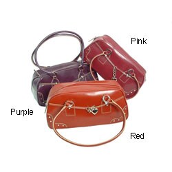 XOXO Charm Patent Leather Handbag