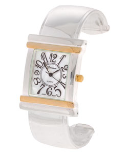 Geneva Platinum Women's Large Number Dial Watch