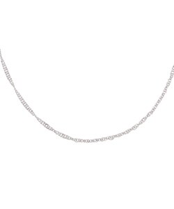 Platinum 18-inch Singapore Necklace