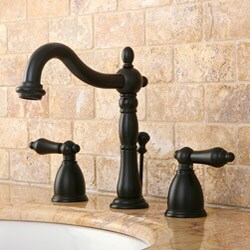 Oil Rubbed Bronze Widespread Bathroom Faucet