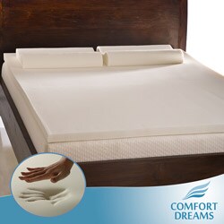 Comfort Dreams 2-inch Memory Foam Mattress Topper/ Contour Pillow Set