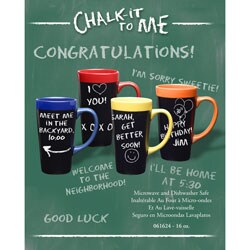 Chalk It To Me  16 oz Four Pack Mug Set