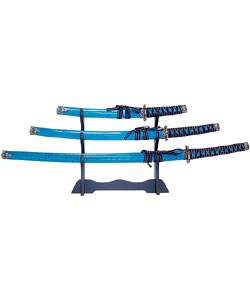 Ocean Blue Katana Sword Set