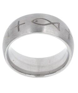 Stainless Steel Faith Ring