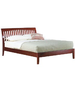 Newport Cordovan Platform King-size Bed