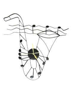 Saxophone Metal Clock