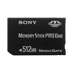 Sony 512MB Memory Stick Pro Duo with Adapter (Refurb)