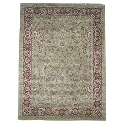 Hand-tufted Grace Light Gold Wool Rug (5' x 8')