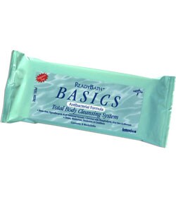 Medline Unscented Anti-bacterial Disposable Washcloths (Case of 30)
