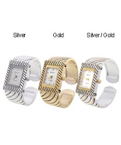 Geneva Platinum Accented Bracelet Bangle Watch