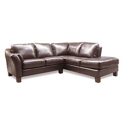 Brown Leather Sectional Sofa