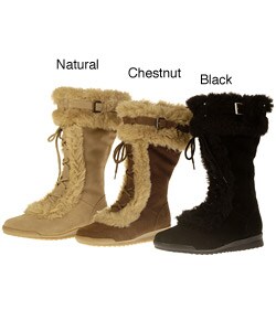 On Your Feet Women's 'Salto' Suede Boots