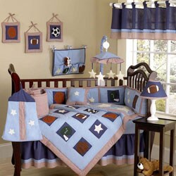 PlayBall Sports 12-piece Crib Bedding Set
