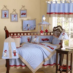 Frankie's Firetruck 12-piece Crib Bedding Set