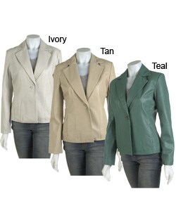 Prague Contemporary Lamb Leather Blazer Jacket