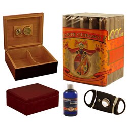 Cuban Combo 25-cigar & Humidor Set