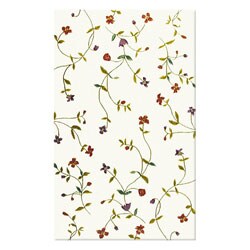 Handcrafted Hyde Park Floral Cream Wool/ Silk Rug (7'6 x 9'6)
