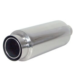 Netami 4-inch Double Tips Stainless Steel Muffler Exhaust