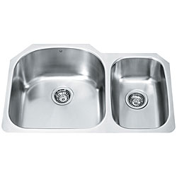 Vigo Dual Bowl Undermount Right-sided Kitchen Sink