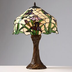 Tiffany-style Iris Table Lamp