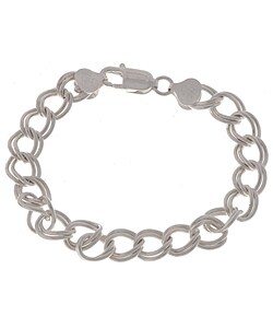 Sterling Silver 7-inch Garibaldi Charm Bracelet
