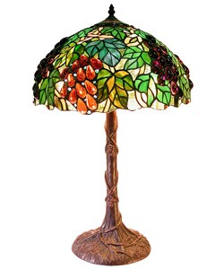 Tiffany-style Jewel Grape Table Lamp