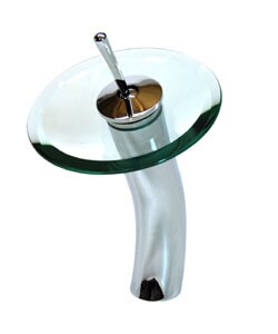 Glass Waterfall Vessel Faucet