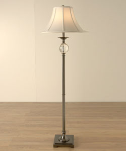 Glass/ Metal Floor Lamp
