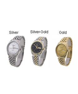 Geneva Platinum Day/Date Men's Fashion Watch