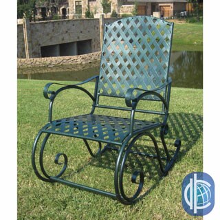 Diamond Lattice Outdoor Rocking Chair