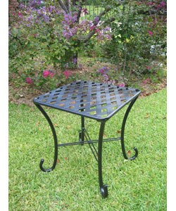 Iron Sleigh Side Table