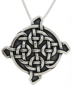Sterling Silver Ulbster Celtic Shield Necklace