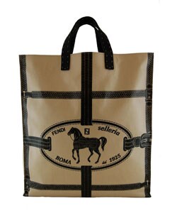 Fendi Printed Coated Canvas Tote