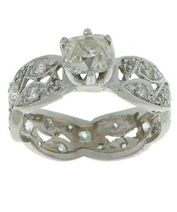 14k Gold 2ct Old Mine Diamond Ring