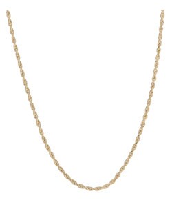 14k Yellow Gold 20-inch Diamond-cut Rope Chain (1.5 mm)