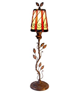 Tiffany-style Leaf Accent Lamp